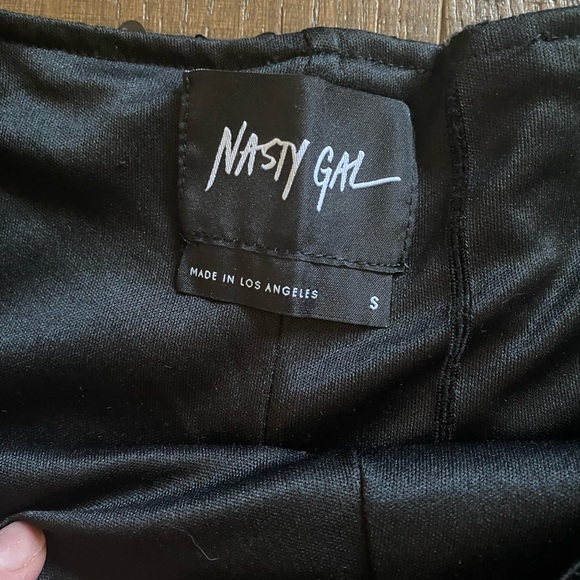 Nasty Gal Black Sequin Short Shorts with Side Zip size Small - Picture 3 of 4